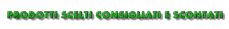 prodotti consigliati